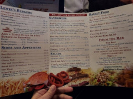 Lewie's Burgers Brews menu