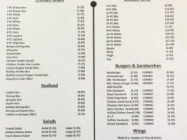 Chicken Delite menu