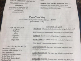 Anna Marie's Winery Cafe menu