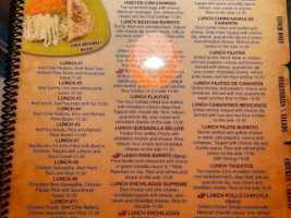 Rey Azteca Butler menu