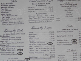 Bambino's Hometown Pizzeria menu