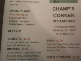 Champs Corner Pub And Grill inside