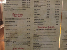 La Chiquita menu