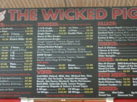 The Wicked Pig menu