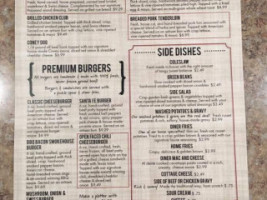 Scott's Diner menu