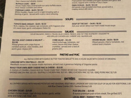 Clarion River Brewing Company menu