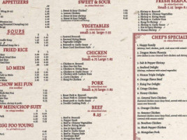 Mr Lu Chinese Buffet menu