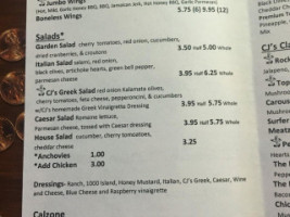 Cj's Pizza Of Columbus menu