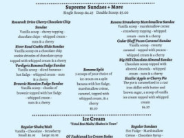 Sunflower Soda Fountain menu