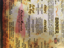 T J's Roadhouse menu