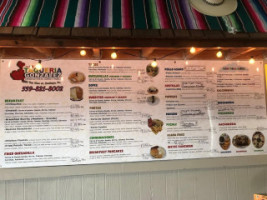 Taqueria Gonzalez menu