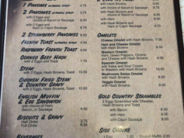 Gold Country Inn menu