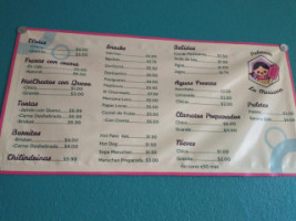 Paleteria La Mexicana menu