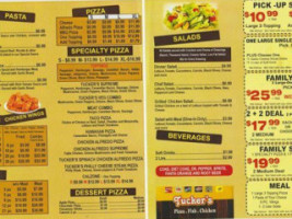 Tucker's Pizza menu