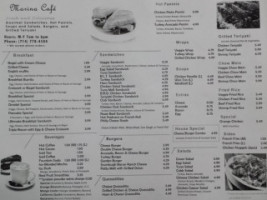 Marina Cafe menu