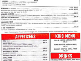 The 5th Quarter Sports And Pizzeria menu