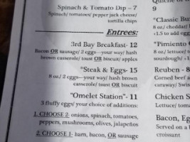 Third Bay Cafe Llc menu