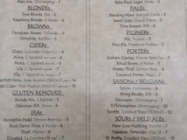 Revival Brews menu