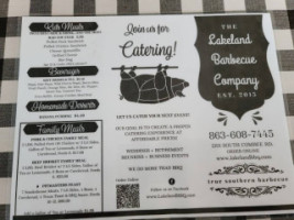 Lakeland Bbq Company Catering Ice Cream menu