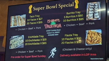 El Agave Taqueria menu