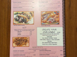 Casa Grande menu