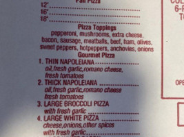 Sal Sorrento's Pizzeria menu