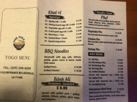 Pho Ever menu