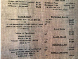 Al Micks Bbq menu