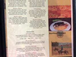 Los Agaves Mexican menu