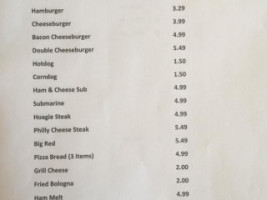 Riverport Cafe menu