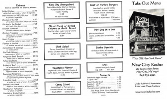 New City Kosher Deli food