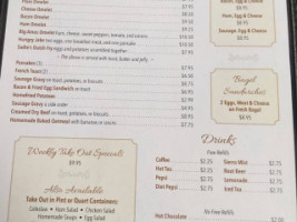 Rebecca's Dutch Kitchen menu