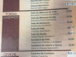 Mi Laurita menu