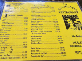 La Enchilada menu