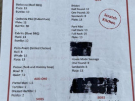 Sexton Mill menu