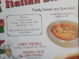 Romas Italian Bistro menu