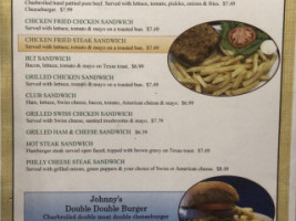 Johnny Rebs Dixie Cafe menu