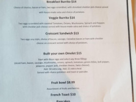 Desert Lounge Grill menu