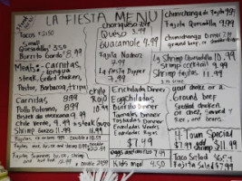 La Fiesta Mexican Grill menu