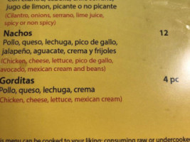 Mi Viejito Pueblito Taqueria menu