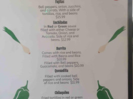 El Molcajete Mexican menu