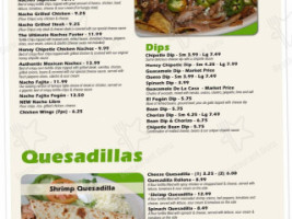 El Fogón Mexican menu