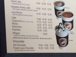 Island Vintage Coffee menu