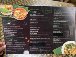 Laos Thai menu