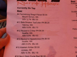 Doc's Riverside Taphouse menu