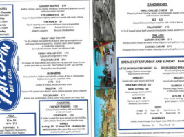 Tail Spin Grill menu