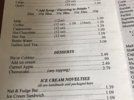 Lawrenceville Drive-inn menu