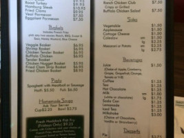 Dorrity's menu