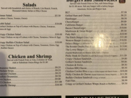 Hatchery And Grill menu