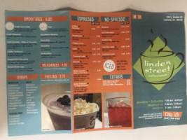 Linden Street Coffeehouse menu